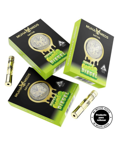 Muha Meds Cartridge Super Sour Diesel - Sativa (Vacío)