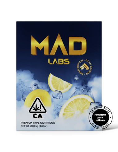 Mad Labs Cartridge 0.8ml - Lemon Ice - Sativa (Vacío)