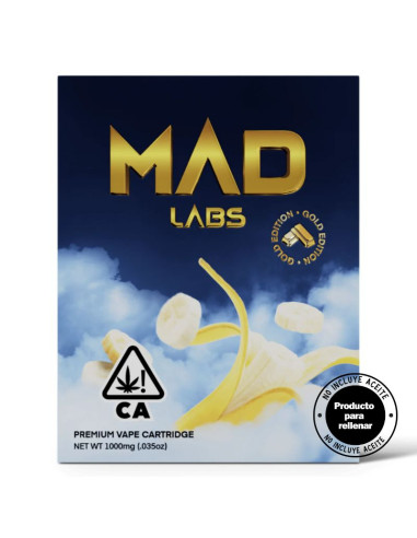Mad Labs Cartridge 0.8ml - Banana Kush - Hybrid (Vacío)