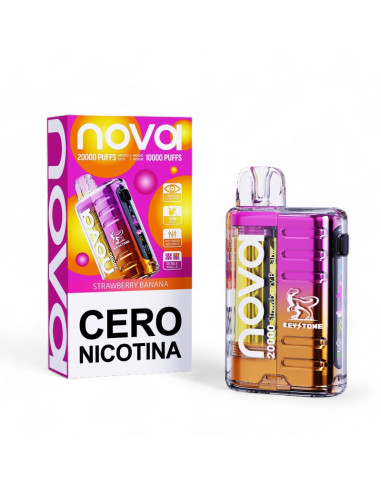 Vaporizador Desechable Nova 20000 Puff - Strawberry Banana