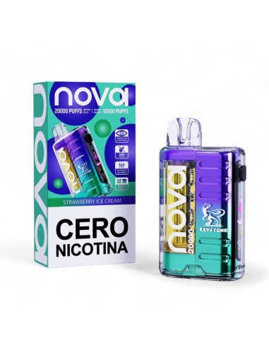 Vaporizador Desechable Nova 20000 Puff - Strawberry Ice Cream