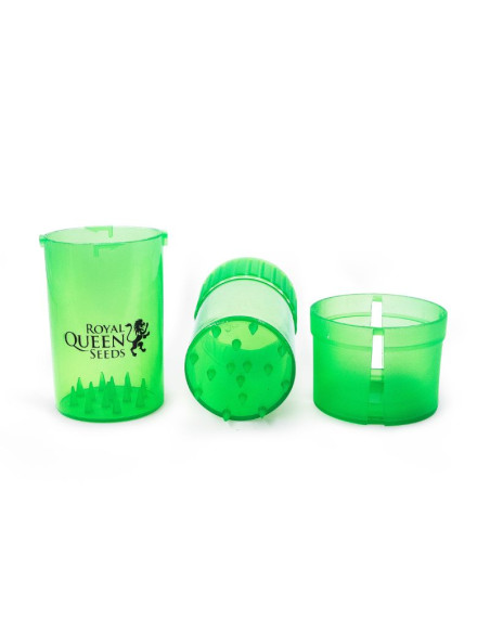 Contenedor Moledor Grindtainer RQS - Verde Transparente