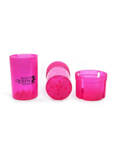 Contenedor Moledor Grindtainer RQS - Rosado Transparente 2