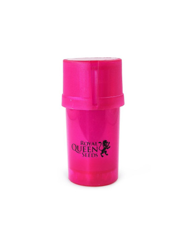 Contenedor Moledor Grindtainer RQS - Rosado Transparente