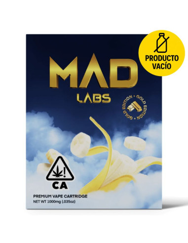 Mad Labs Cartridge 0.8ml - Banana Kush - Hybrid (Producto Vacío)