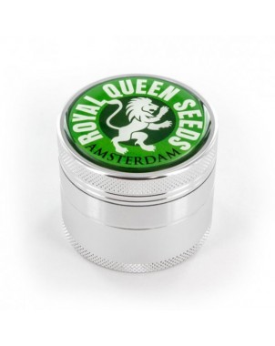 Grinder de aluminio con filtro y logo RQS - 4 piezas - 47mm - Verde