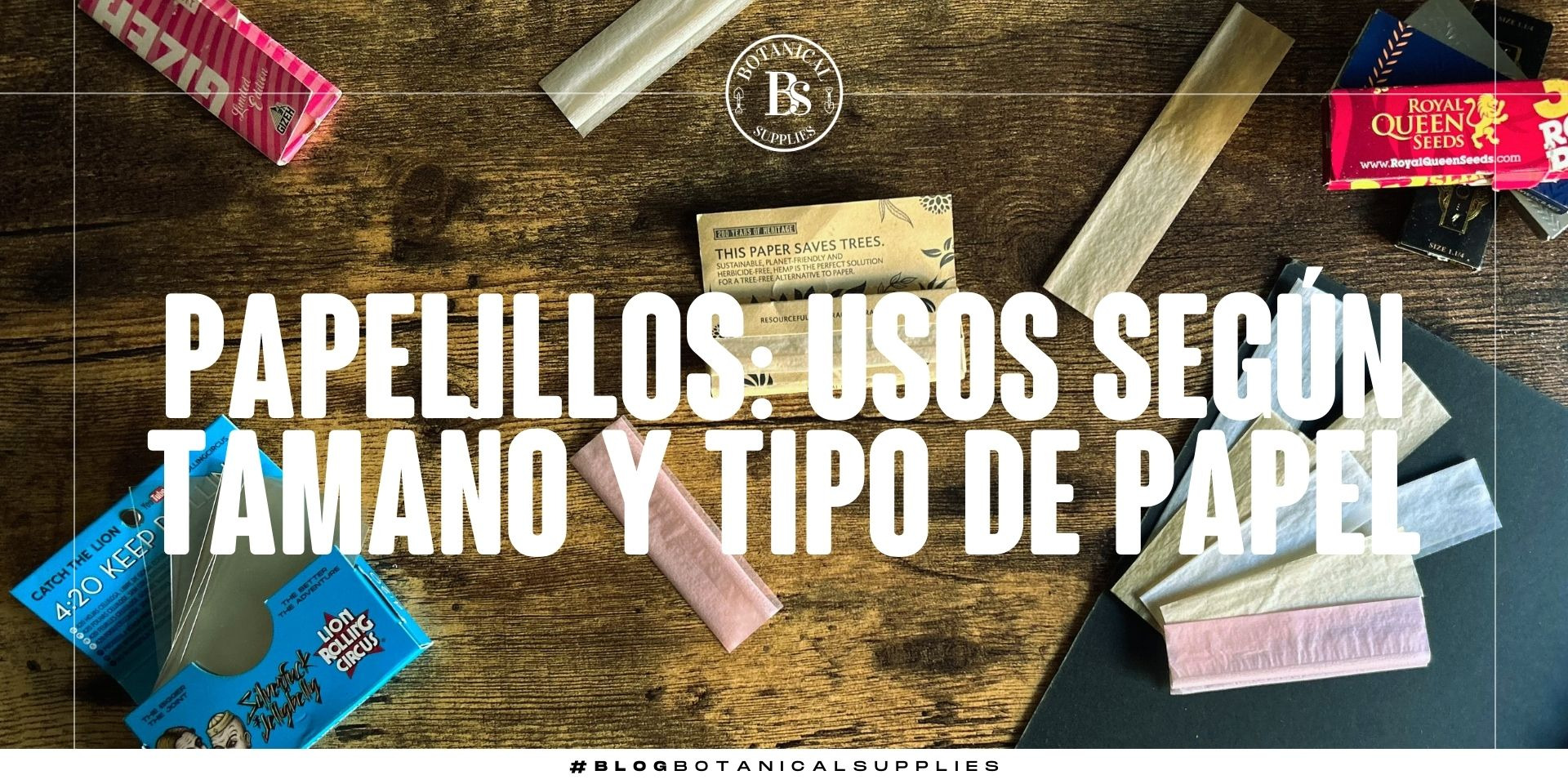 Papelillos: usos según tamaño y tipo de papel